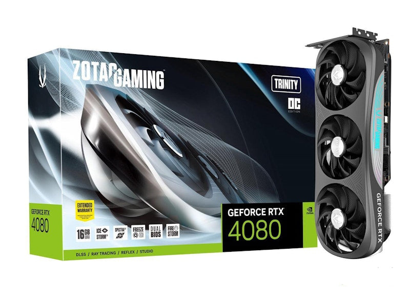 NVIDIA ZOTAC Trinity GeForce RTX 4080 16GB OC Graphics Card ZT-D40810J-10P