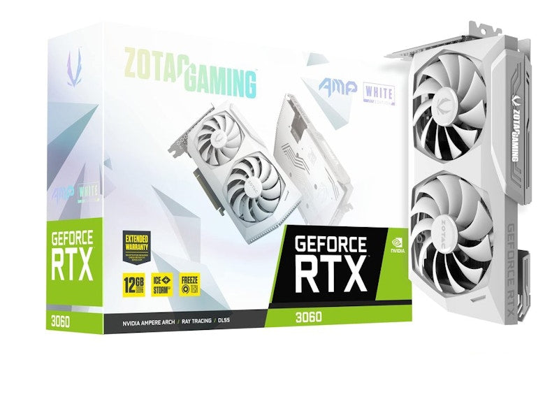 NVIDIA ZOTAC Gaming GeForce RTX 3060 AMP (ZT-A30600F-10P) White