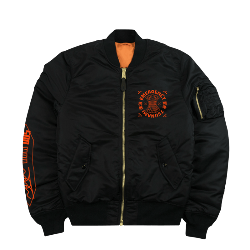Nav Air Rescue Alpha MA-1 Bomber Jacket Black