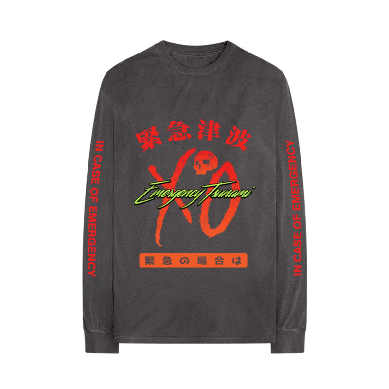 Nav High Alert XO Logo Vintage Longsleeve Tee Black