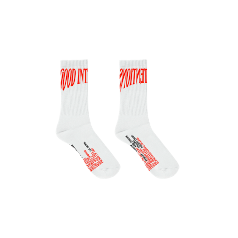 Nav x Vlone Good Intentions Socks White