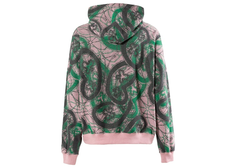 Needles Papillon Pile JQ Classic Hoodie Pink Green