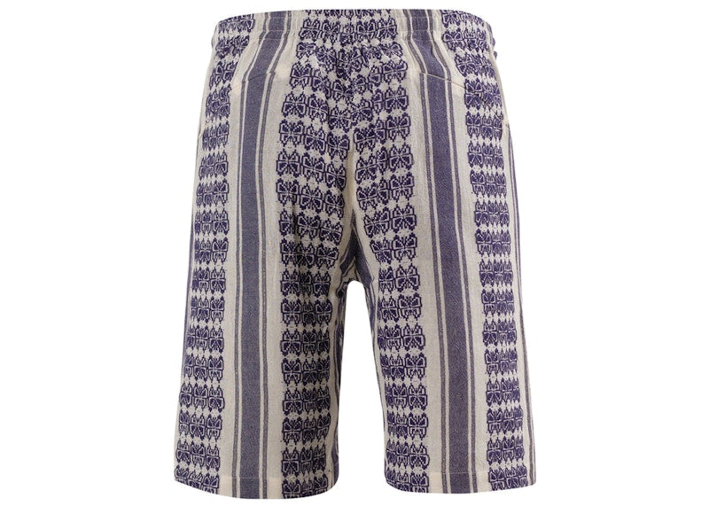 Needles Papillon Stripe Dobby JQ Basketball Shorts White
