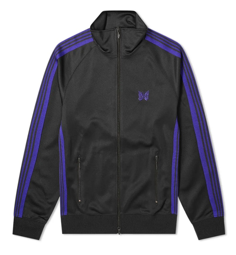 Needles Track Jacket Charcoal/Purple