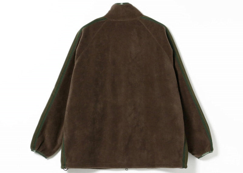 Needles x Beams Fleece Track Jacket Brown Green