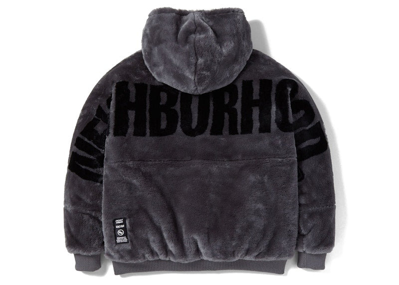 Neighborhood Fur Hooded Jacket Grey