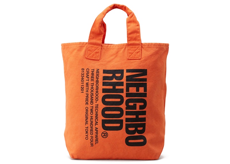 Neighborhood Garment Dye Tote Bag Orange