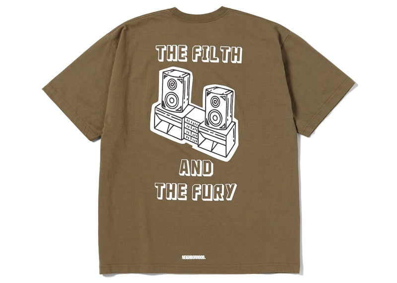 Neighborhood The Filth and The Fury Tee Olive Drab