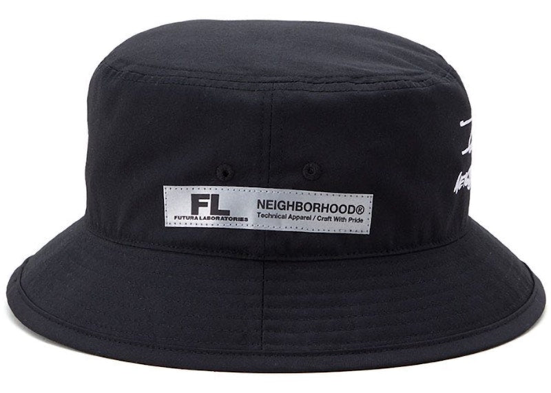 Neighborhood x Futura Laboratories FL-007 Bucket Hat Black