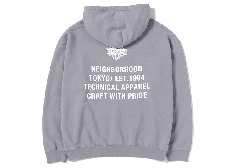 Neighborhood x Harley Davidson Pullover Hoodie Grey