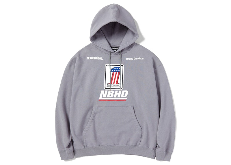Neighborhood x Harley Davidson Pullover Hoodie Grey