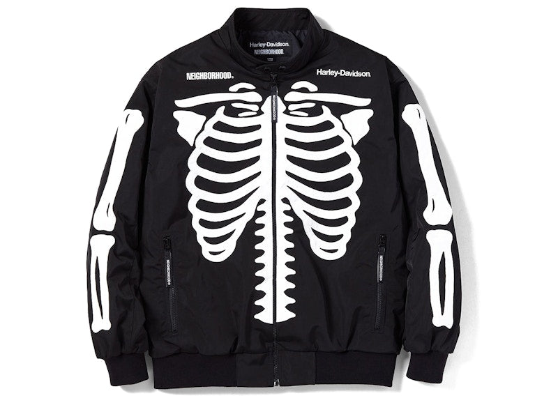 Neighborhood x Harley Davidson Racing Jacket Black White