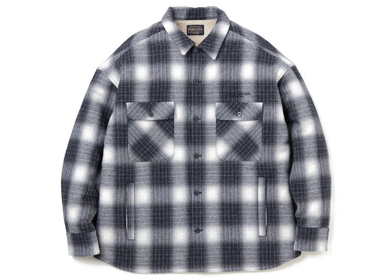 Neighborhood x Pendleton Check Boa Jacket Black
