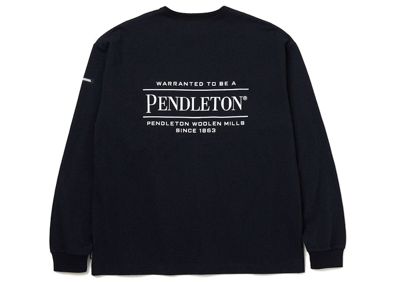 Neighborhood x Pendleton LS Crewneck Pocket T-Shirt Black