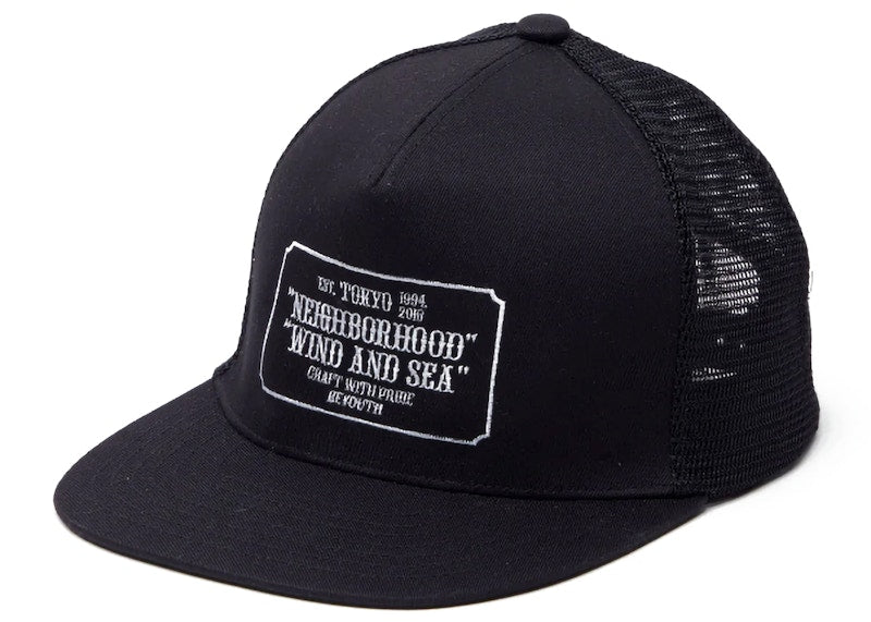 Neighborhood x Wind and Sea Cap Black