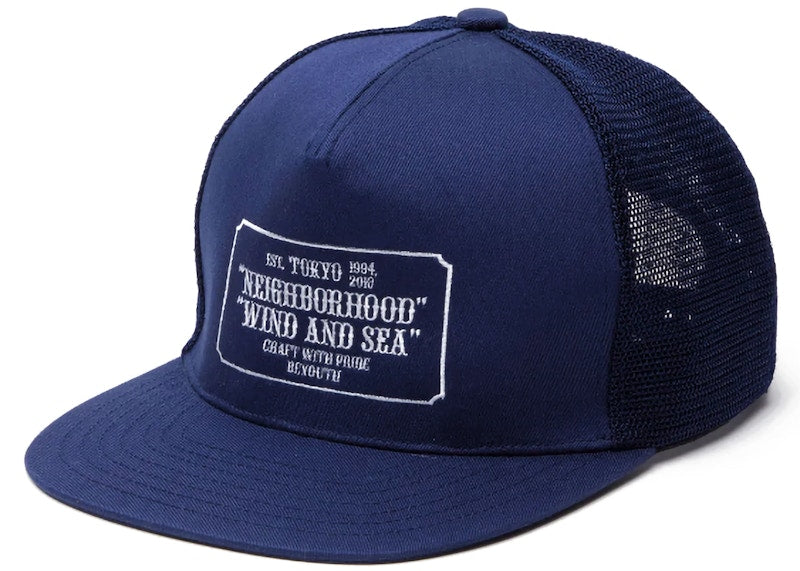 Neighborhood x Wind and Sea Cap Navy
