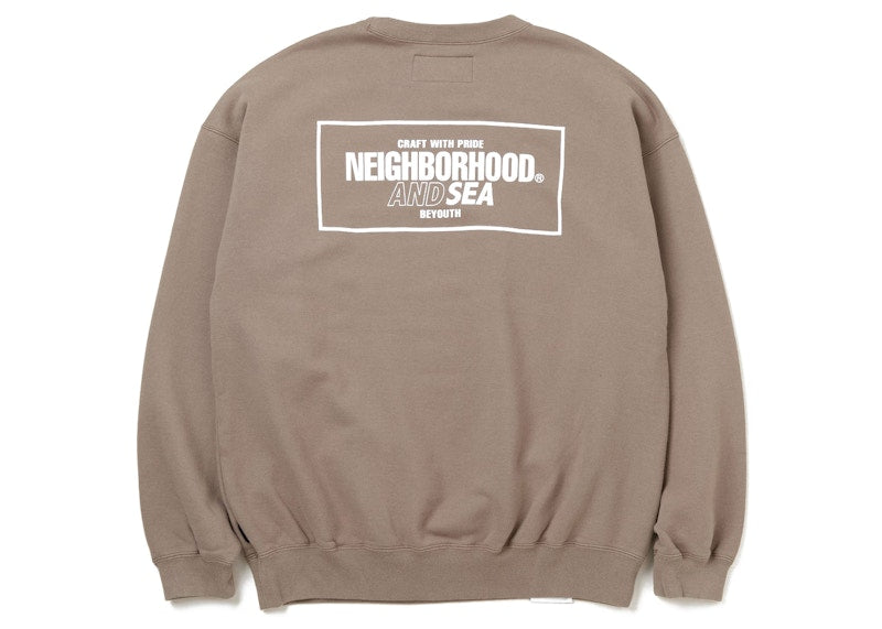 Neighborhood x Wind and Sea L/S Sweatshirt Brown