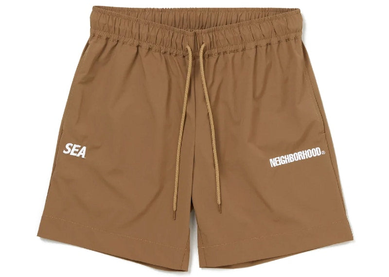 Neighborhood x Wind and Sea Shorts Brown