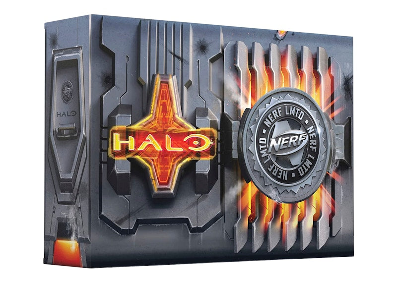 NERF Halo Needler Light Up Dart-Firing Blaster Purple