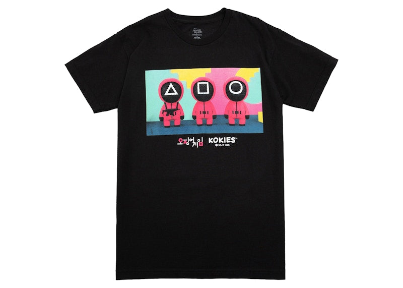 Netflix x Kokies x Squid Game x BAIT Soldiers Maze Tee Black
