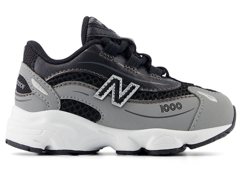 New Balance 1000 Bungee Lace Slate Grey Black (TD)