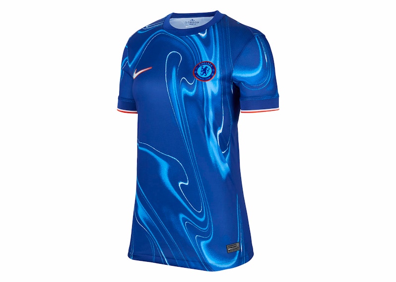 Nike Chelsea FC 2024 Stadium Home Soccer Replica Jersey Rush Blue/Team Orange/White