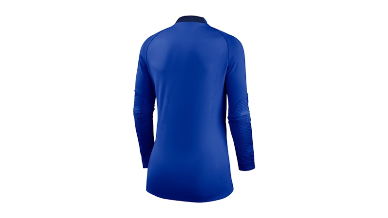 Nike Chelsea Women's Strike Drill Raglan Performance Quarter-Zip Top Blue