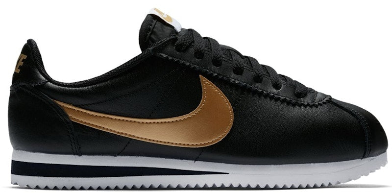 Nike Cortez Leather Black Gold (Women's)