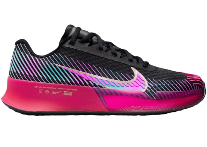Nike Court Air Zoom Vapor 11 HC PRM Black Fireberry Fierce Pink (Women's)