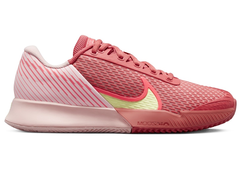 Nike Court Air Zoom Vapor Pro 2 Clay Adobe Pink Bloom Barely Volt Hot Punch (Women's)