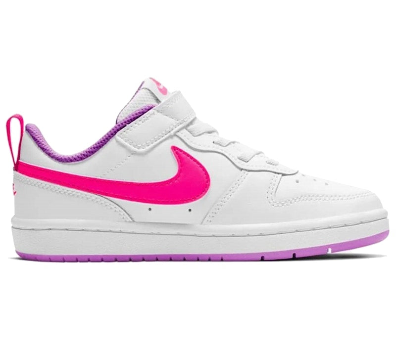 Nike Court Borough Low 2 White Fuchsia Glow (PS)