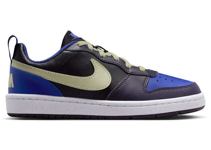Nike Court Borough Low Recraft Black Cave Purple Olive Aura (GS)