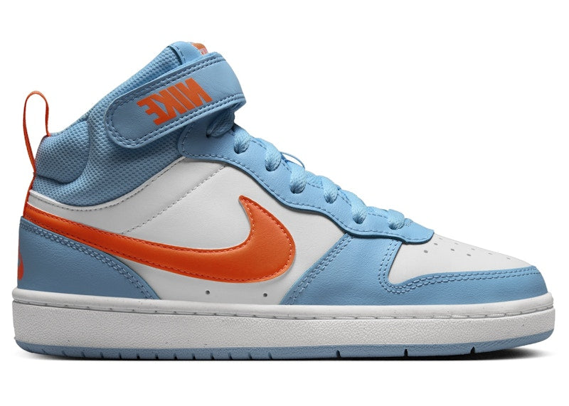 Nike Court Borough Mid 2 Aquarius Blue White Total Orange (GS)