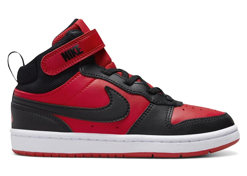 Nike Court Borough Mid 2 Black University Red (PS)