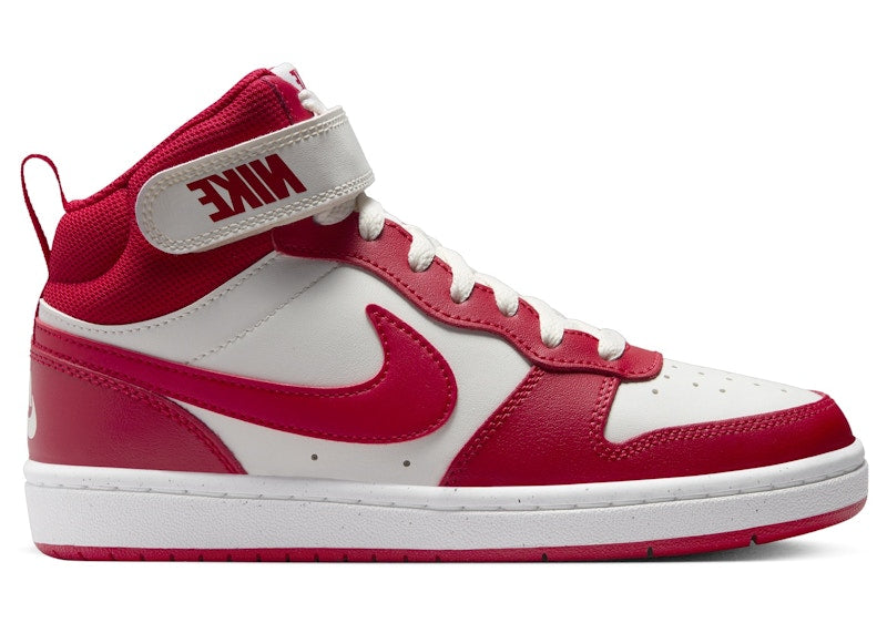 Nike Court Borough Mid 2 Sail White Gym Red (GS)