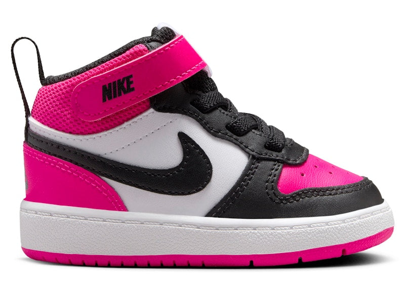 Nike Court Borough Mid 2 White Fierce Pink Black (TD)