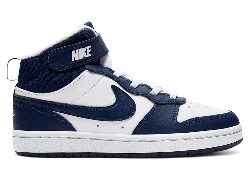 Nike Court Borough Mid 2 White Signal Blue (PS)
