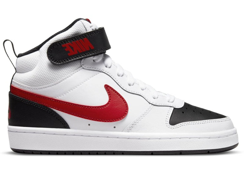 Nike Court Borough Mid 2 White University Red (GS)