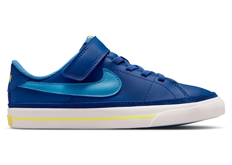 Nike Court Legacy Court Blue Sonic Yellow (PS)