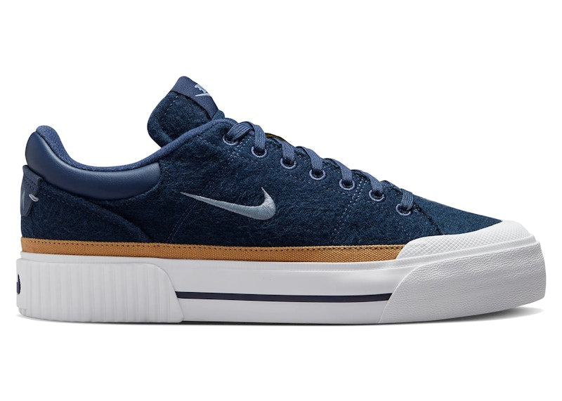 Nike Court Legacy Lift Midnight Navy Flax White (Women's)