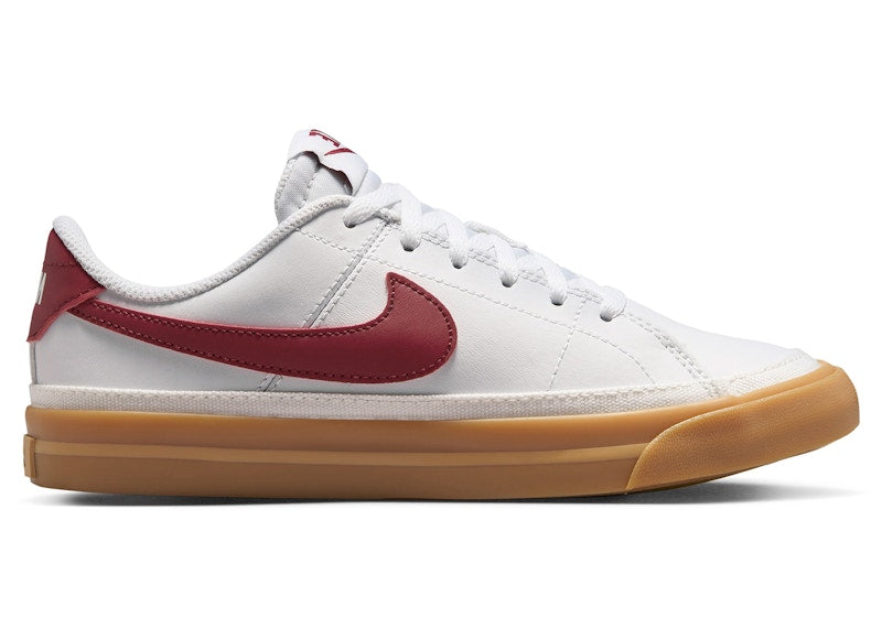 Nike Court Legacy White Gum Yellow Team Red (GS)