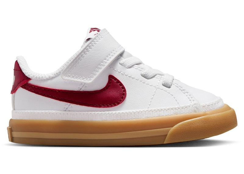 Nike Court Legacy White Gum Yellow Team Red (TD)