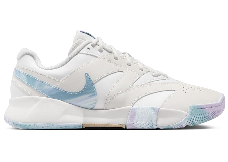 Nike Court Lite 4 Premium Leather Summit White Phantom Denim Turquoise Hemp