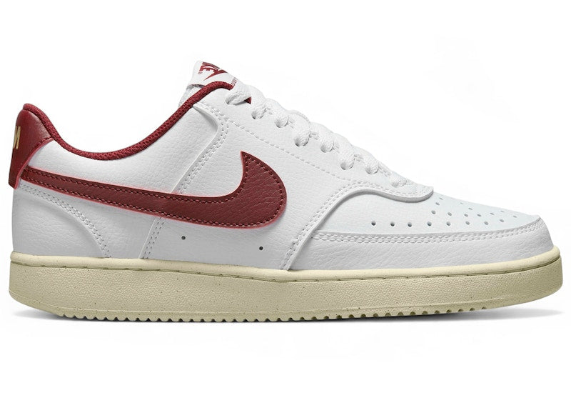 Nike Court Vision Low Next Nature White Team Red Metallic Gold (Women's)
