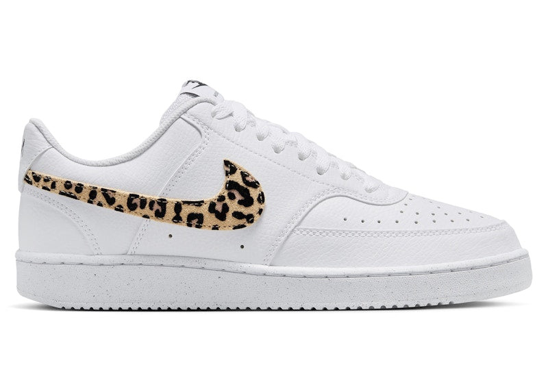 Nike Court Vision Low SE White Leopard Swoosh (Women's)