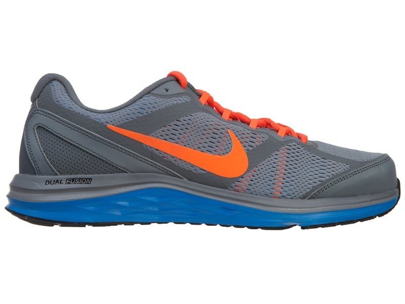 Nike Dual Fusion Run 3 Cool Grey Hyper Crimson Photo Blue