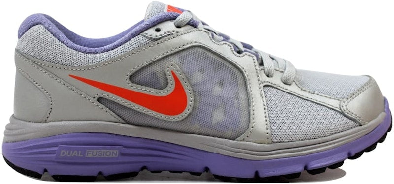 Nike Dual Fusion Run Metallic Platinum/Bright Crimson-Medium Volt (Women's)