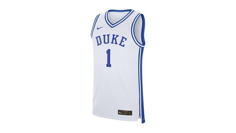 Nike Duke Blue Devils Replica College Basketball Jersey White