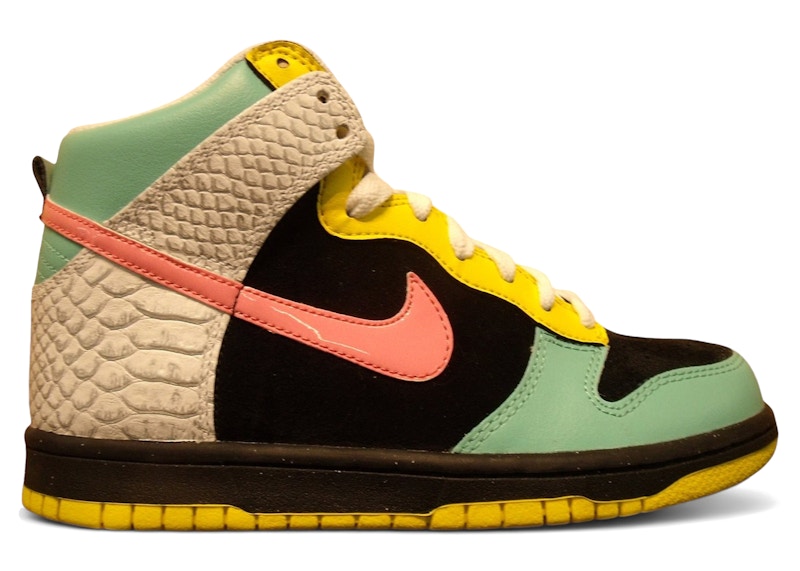 Nike Dunk High 6.0 Mint Yellow Pink (Women's)