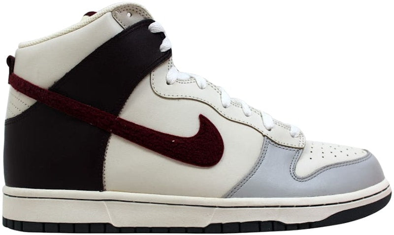 Nike Dunk High Neutral Grey/Deep Garnet-Sail